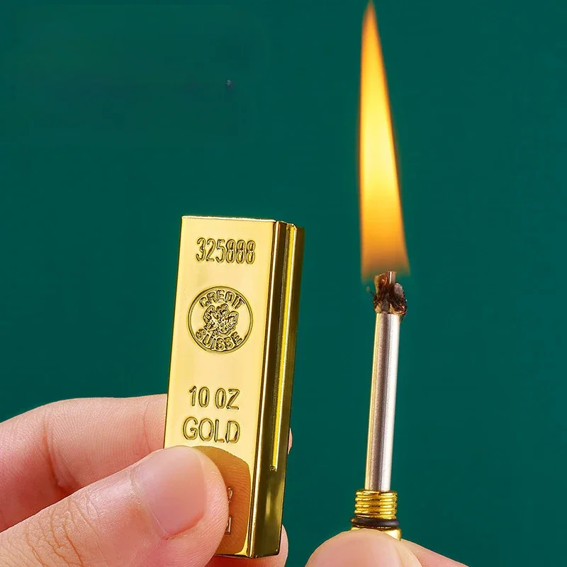 Retro Kerosene Lighters with Key Chain, Multi-function Portable Waterproof Cigarette Smoking Accessories Gadgets for Men No Oil