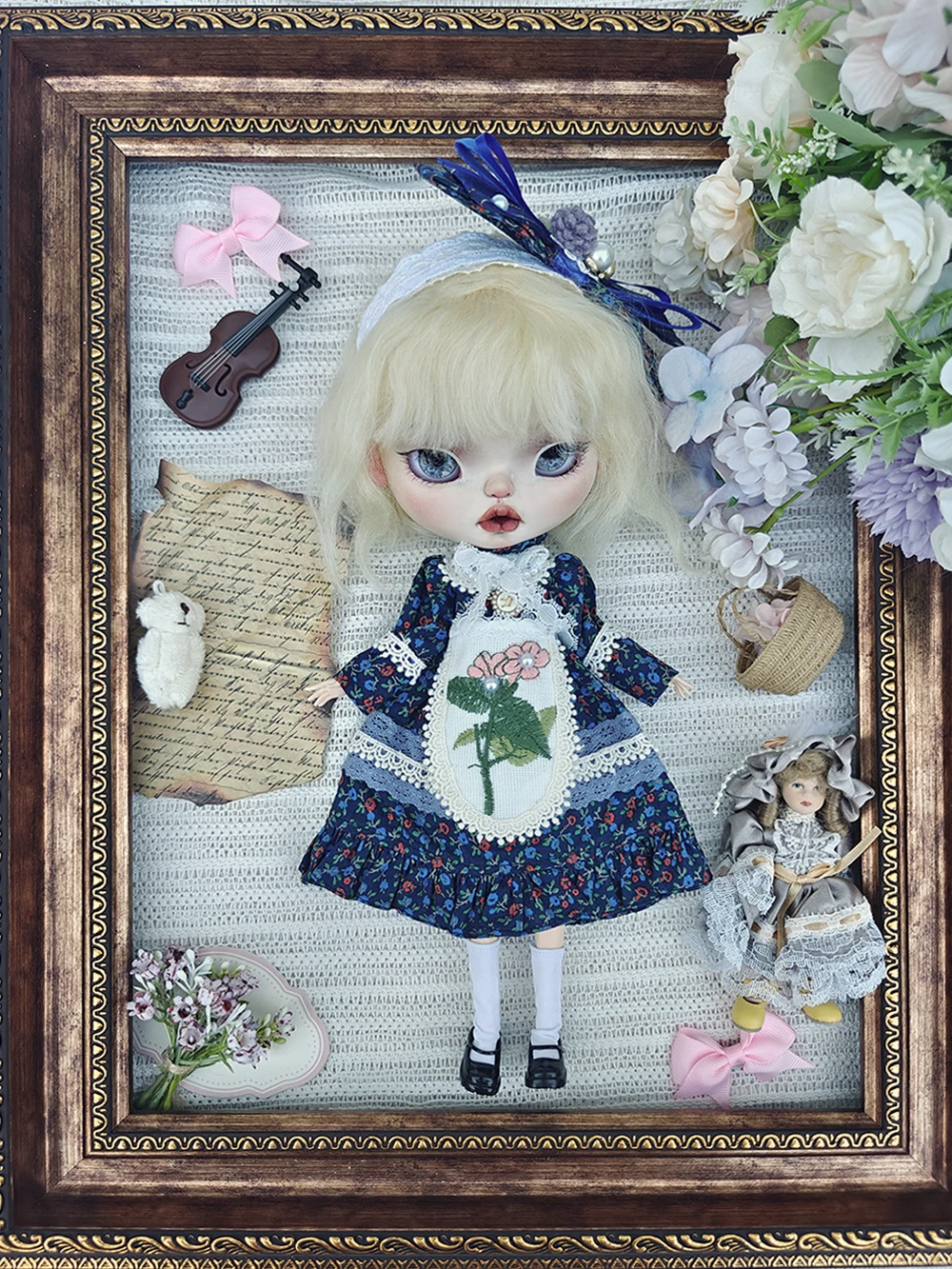 

Одежда для куклы Блайт, сапфирово-синяя юбка принцессы, одежда Блайт для Ymy Licca Azones Ob22 24 27, аксессуары для кукол YMY