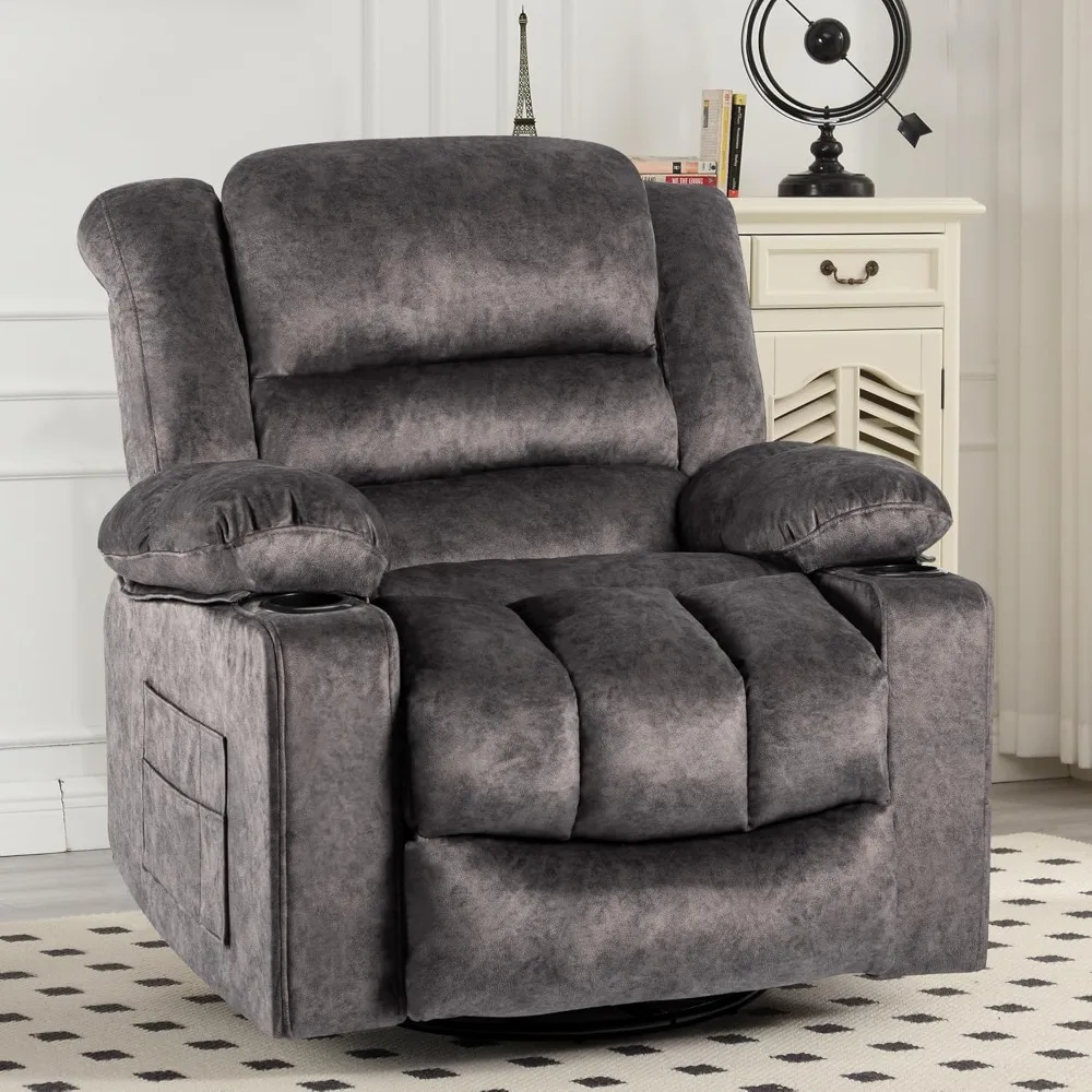 

Recliner Chair Rocker Modern Ergonomic Lounge 360 Degree Swivel Single Sofa Seat Living Room Lounge Recliners on Clearance Foam