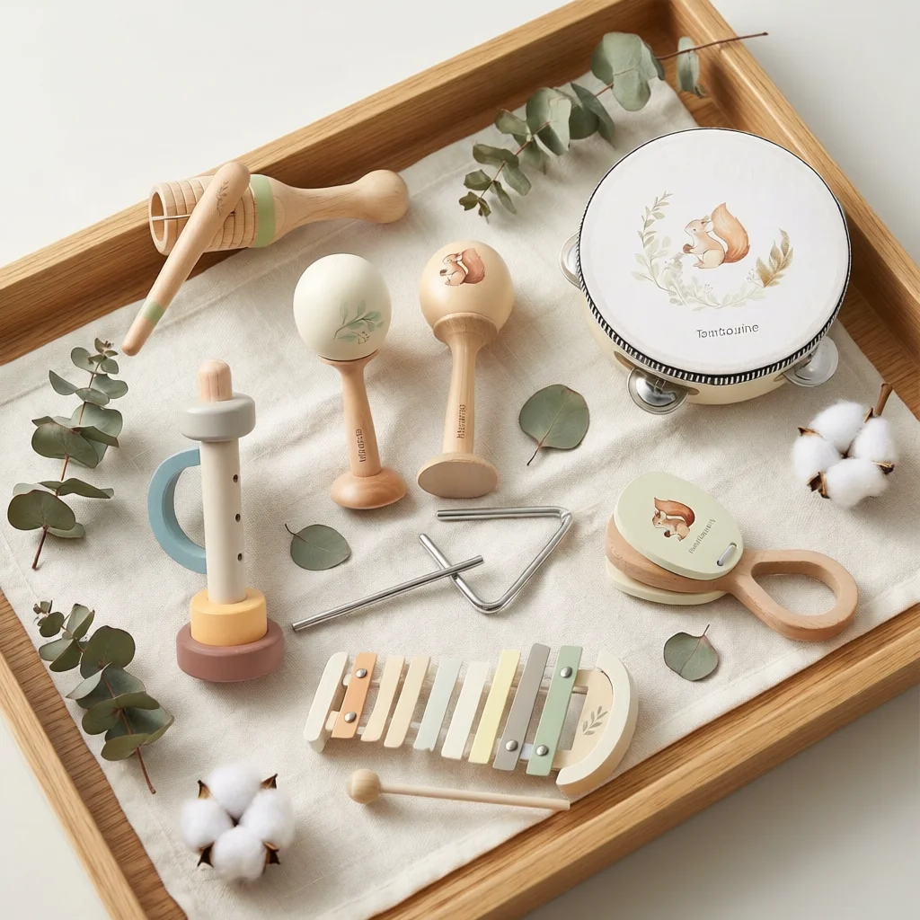 Musical Instruments Montessori Music Baby 0 12 Months Toys Drum Xylophone Kids Early Educational Wooden Instruments Baby Toys — Musical