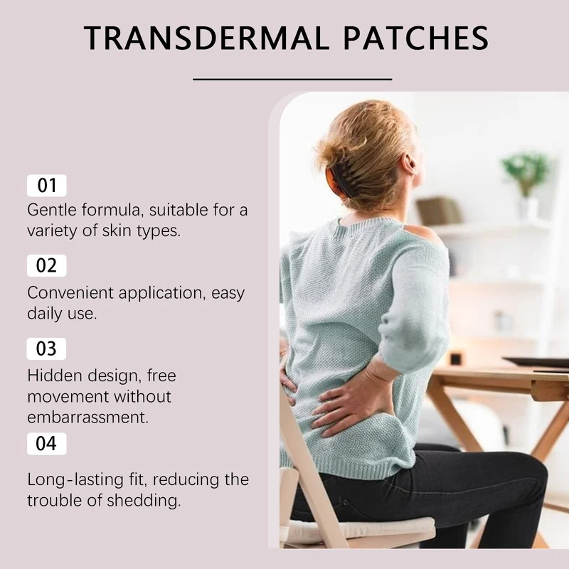60pcs Combo NAD+ & Red Panax Ginseng Ginkgo Biloba Transdermal Patches 2 Bags Set Natural Body Care Skin Stickers - view 4