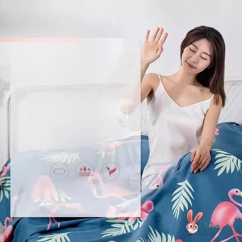 

Портативный чехол для кровати из чистого хлопка для путешествий и командировок, для односпальных и двуспальных кроватей, грязеотталкивающий, прочный, для отелей