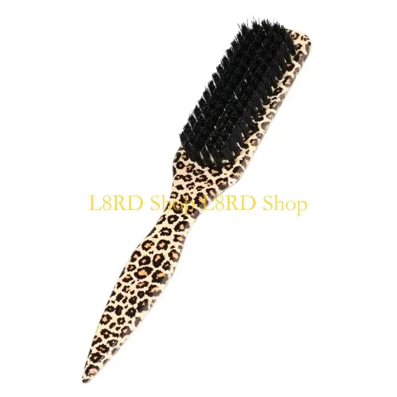 L8RD Leopard Pattern Hairdressing Comb Styling Brush For Fashionable Men’s Grooming