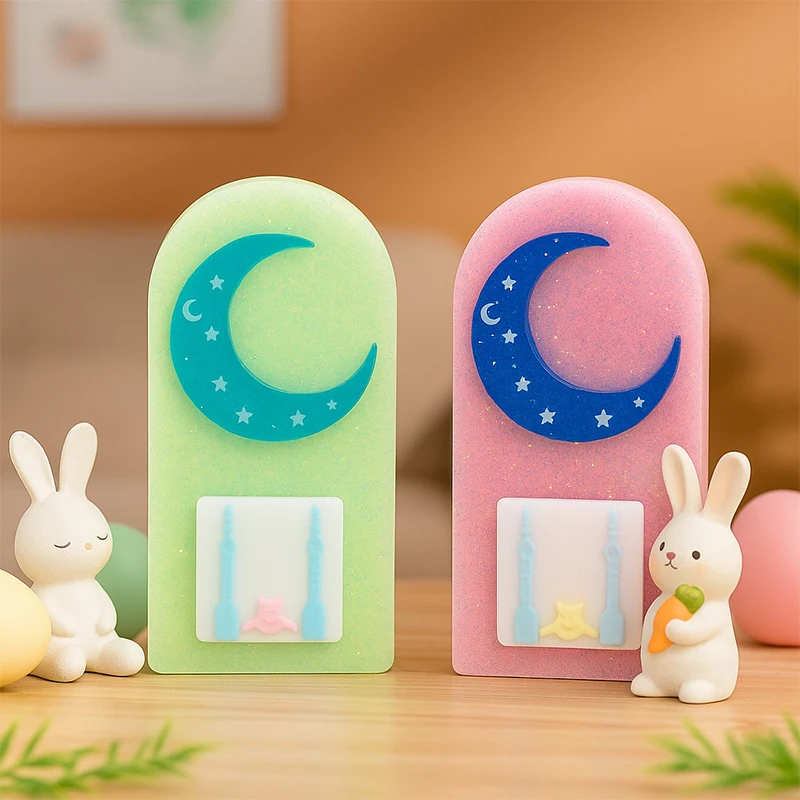 Moon Star Pentagram DIY Candle Silicone Mold Islamic Ramadan Handmade Aromatherapy Gypsum Decorations Templates Festival Props