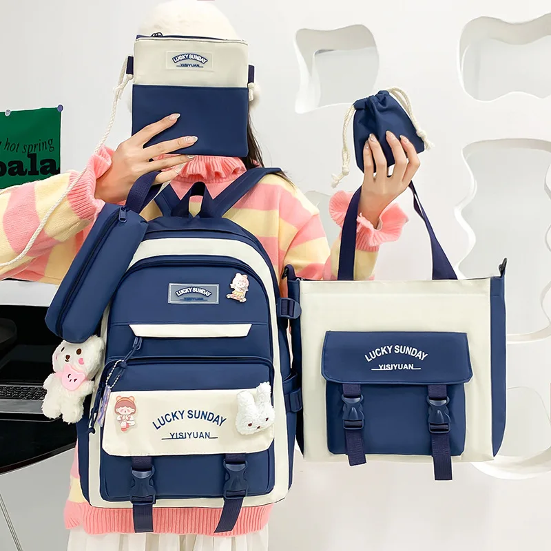 Tas Sekolah Fashion Girl 2026, Ransel Travel, Tas Punggung untuk Siswa SD SMP SMA, Kapasitas Besar, Ringan, Mochila Escolare