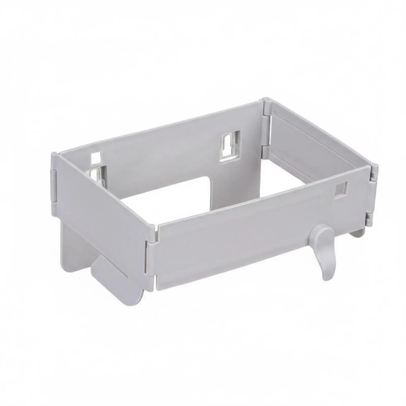 Foldable Trash Bag Holder Space-Saving Cabinet Door Garbage Bag Holder Versatile Surface-Mounted Trash Rack for Kitchen,