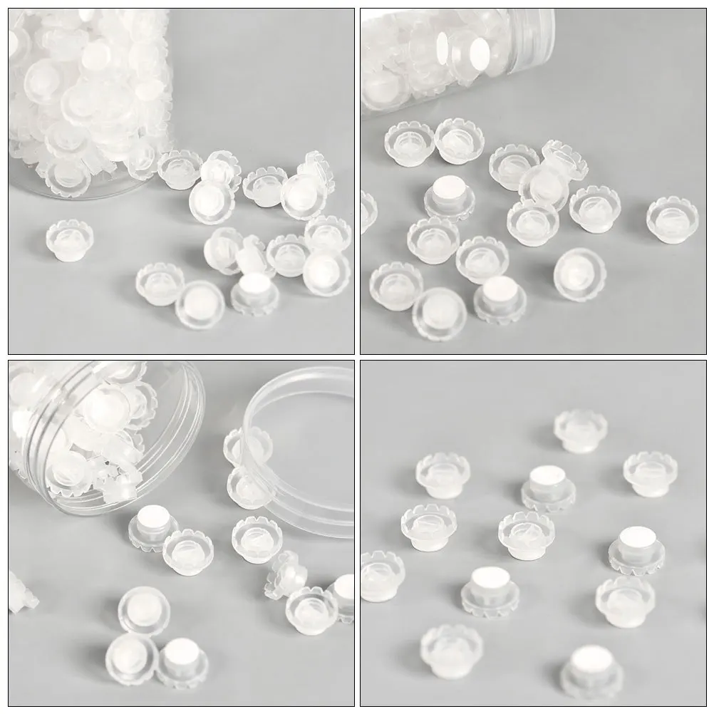 

120Pcs Eyelash Grafting Glue Cups Self-Adhesive Lash Extension Holders Eyelash Extension Tools Lash Cups Holder