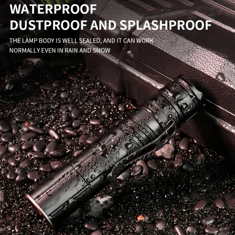 IASHUAIXIN New XHP50 Zoom Type-C Charging Compact and Lightweight Pen Clip Strong Light M09 Tactical Flashlight