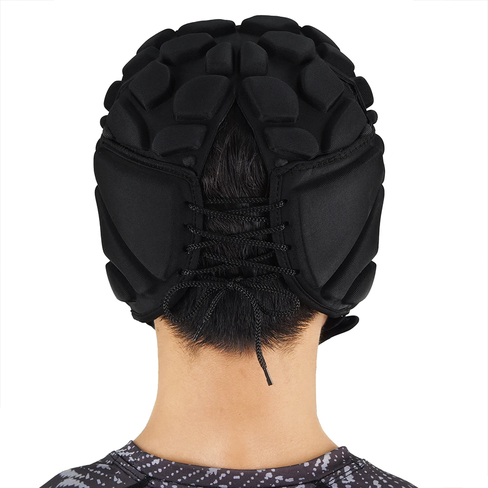 WOSAWE Soft Shell EVA Shockproof Headgear Football Soccer Goalkeeper Helmet Motorcycle Head For Youth And Adult