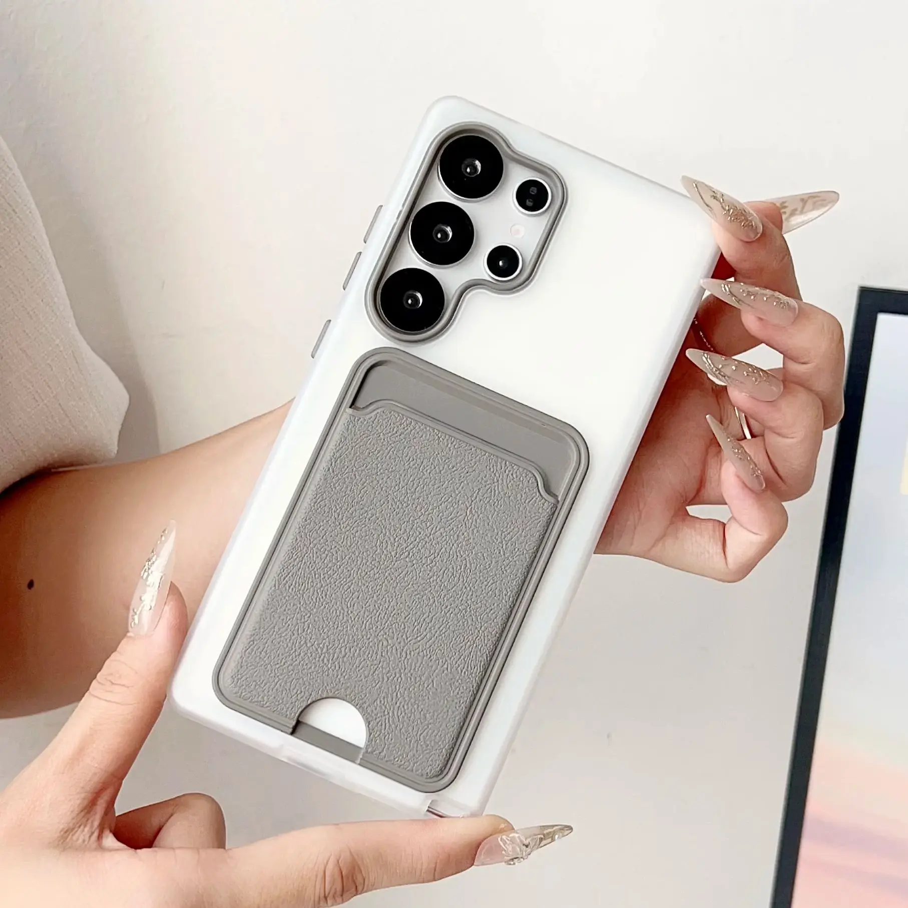 2IN1 الجلود نمط فتحة للبطاقات محفظة جراب هاتف لسامسونج غالاكسي S25 S24 S23 زائد الترا FE ماتي غطاء للحماية للصدمات #3