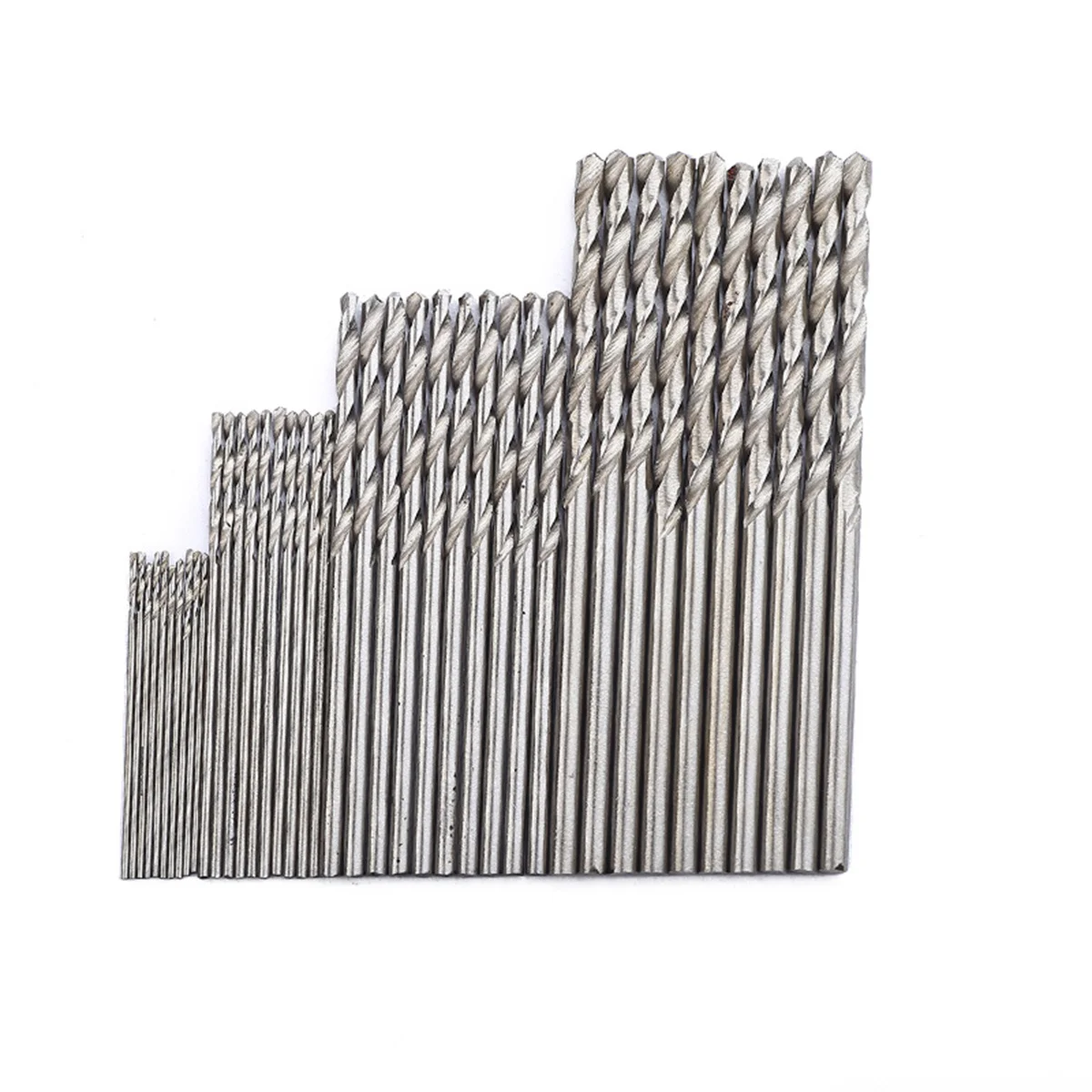 

40pcs Mini Drill Bits 0.5Mm 0.8Mm 1.2Mm 2Mm Hss High Speed Steel Round Precision End Mill For Wood Plastic Metal Pcb Fiberglass
