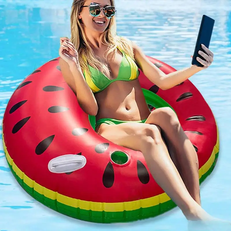 Toddler Floaties Surfing Raft Watermelon Floating Mattress Seat Mattress Seat Swim Ring Summer Swim Float Air Bed For Swimming