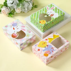 Easter Cartoon Candy Gift Box Egg Happy Easter Party Decoration For Home 2025  Easter Party Favors Gifts Rabbit Candy Cookie Bag