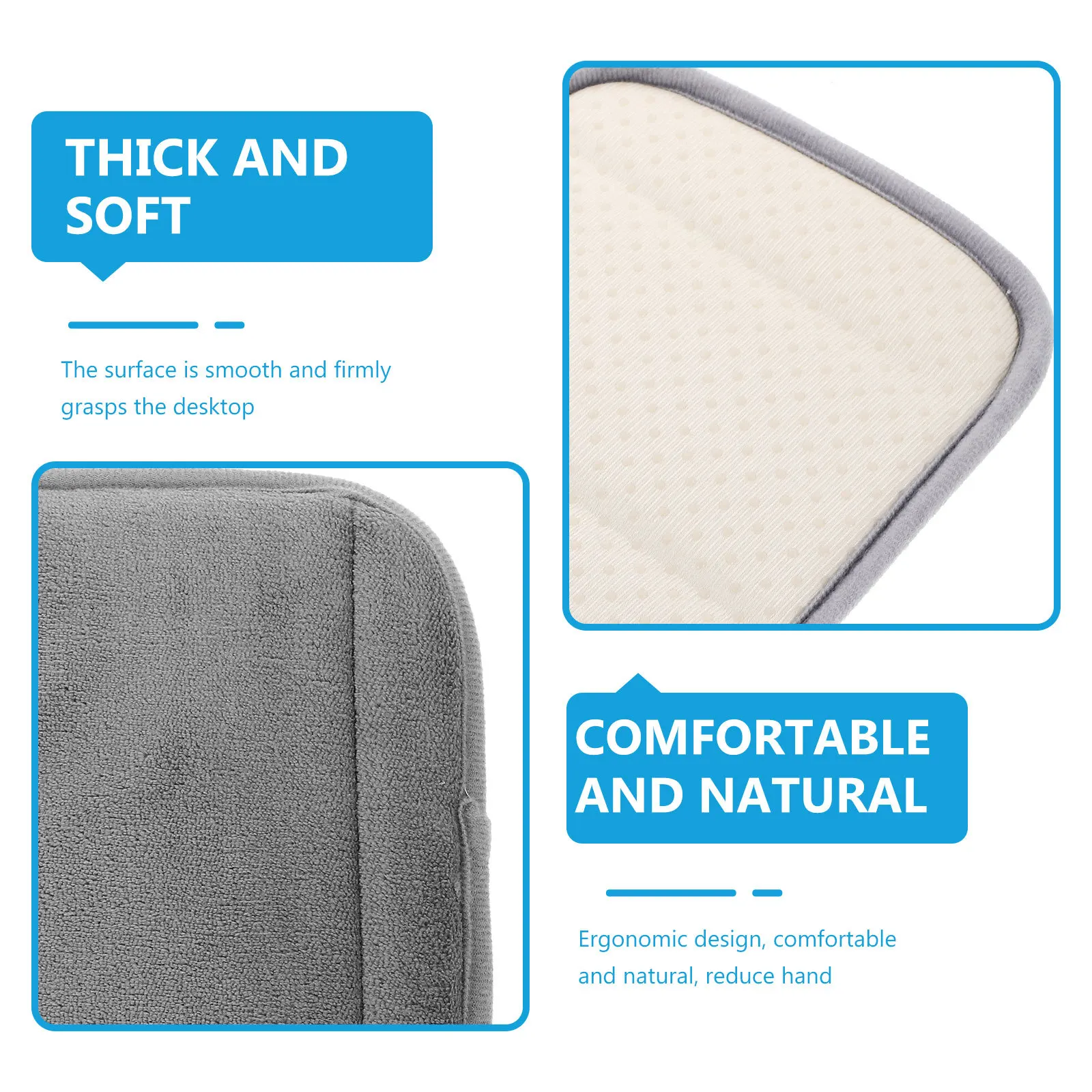 

BUTIFULSIC 2pcs Mouse Pad for Home Office Wireless Gaming Computer Desk Keyboard Use Comfortable Non