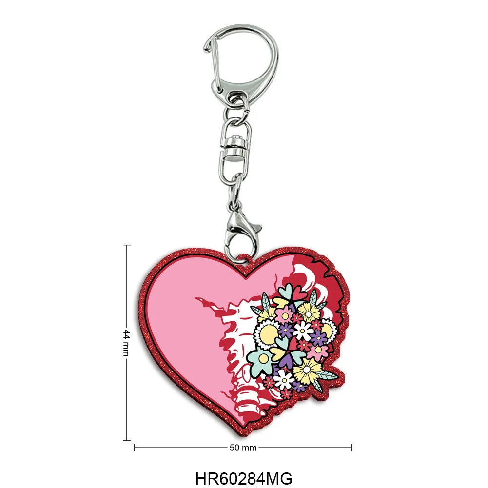 

Emergency Medical Care Chunky Color Glitter Acrylic Keychain for Decoration Badge Photo Trinket Game Keychains Bag Gift Pendants