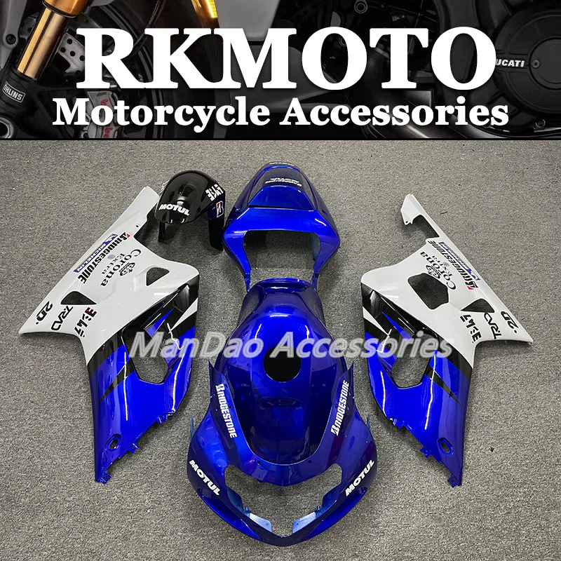 Motorcycle Whole Fairing kit fit for GSXR600 750 01 02 03 GSXR 600 GSX-R750 K1 2003 2001 2002 full Fairings set Blue White