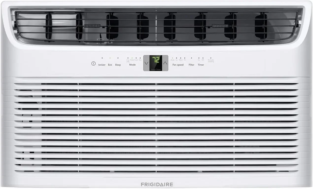 Frigidaire 115V 12000 BTU Wall Air Conditioner with Dehumidifier, Fan & Remote Control, Quiet Energy Efficient Wall Mounted AC Unit for Home Cooling, Cools Rooms Up To 550 Sq Ft