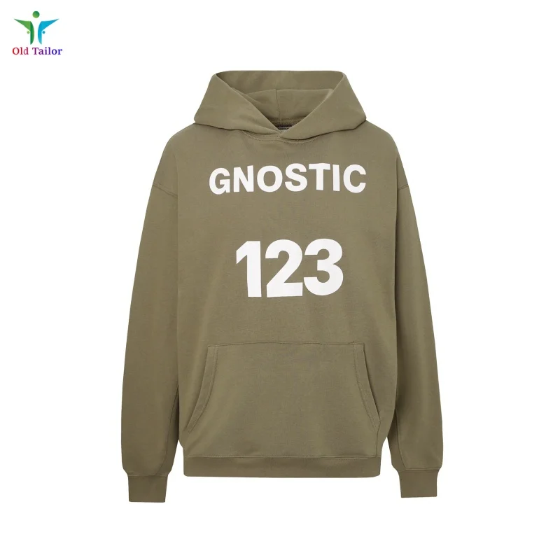 SS25 شارع الأخضر RRR 123 شعار مطبوع هوديي الشتاء الخريف أزياء القطن الرجال المرأة السترة #2