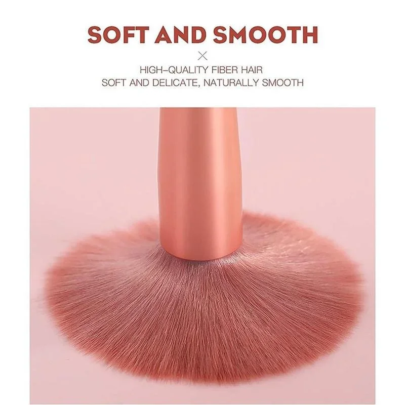8 Pcs Mini Travel Makeup Brush Set Soft Portable Eye Shadow Foundation Concealer Blush Lip Brushes for Women