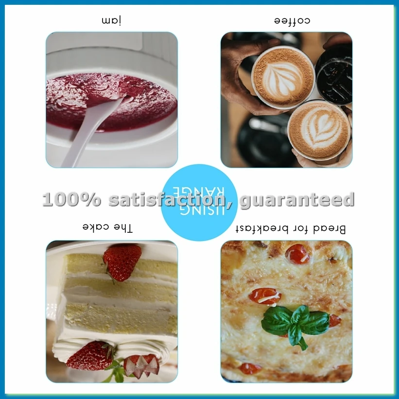 Milk Frother Handheld Three-Layer of Whisk- Battery Operated Electric Foam Maker for Coffee, Latte, Hot Chocolate-FS