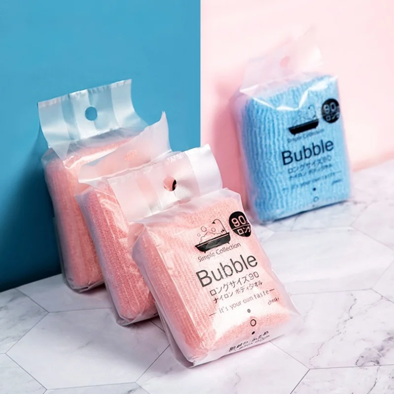 

Nylon Japanese Exfoliating Washcloth Shower Towel African Net Sponge Beauty Skin Bath Wash Towel Body Scrubber