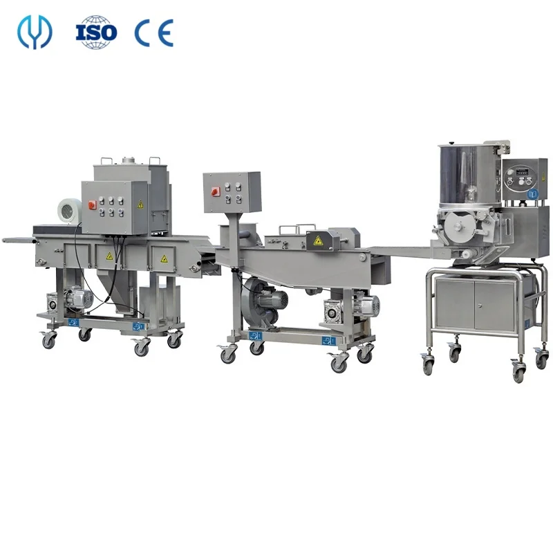Factory Outlet Industrial Food Processing Line Automatic Burger Patty Chicken Nuggets Production Line for Meat Processing Plants