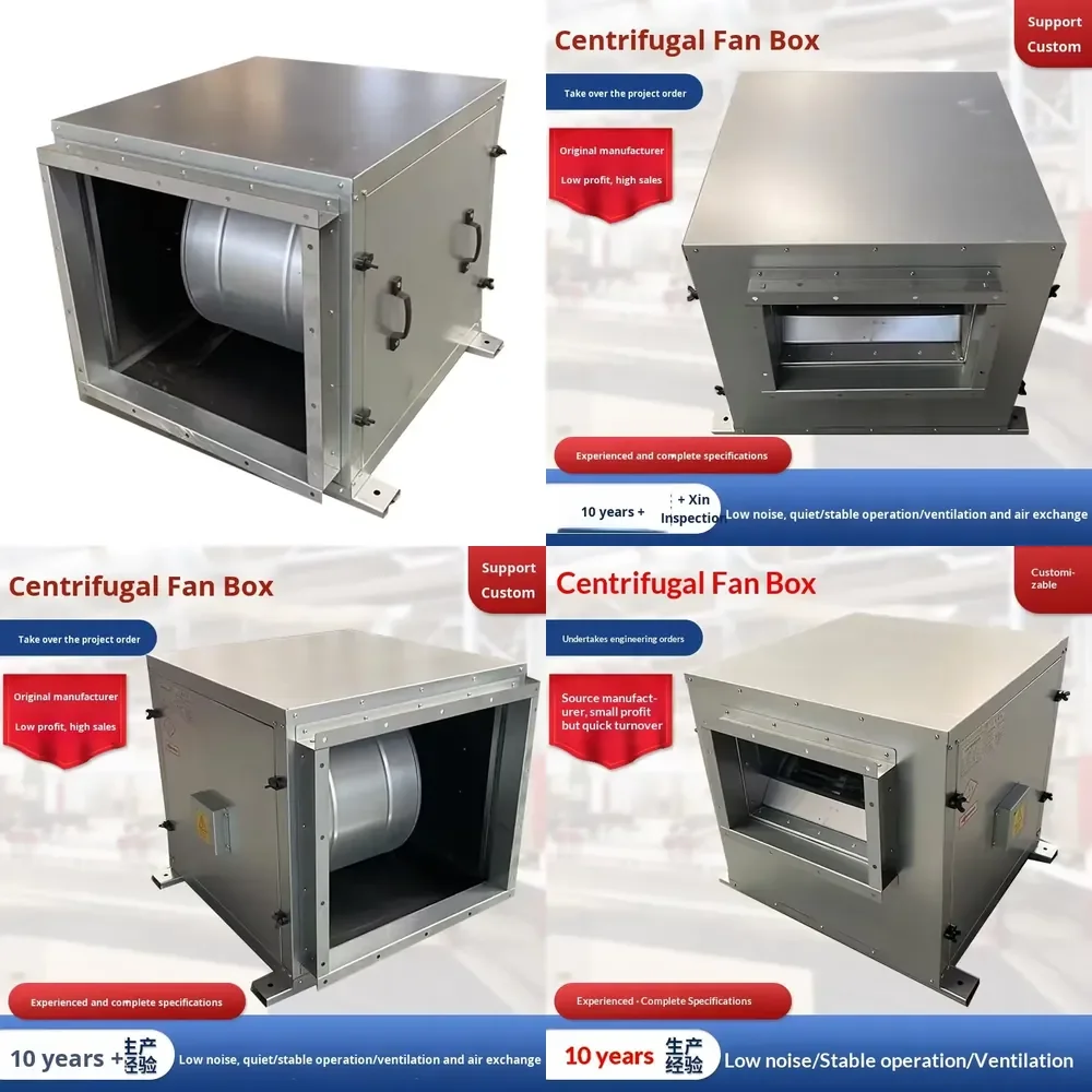 

Silent Cabinet Centrifugal Fan Box Exhaust Fume Extraction Ventilation Hotel Factory Commercial Galvanized Plate Customizable