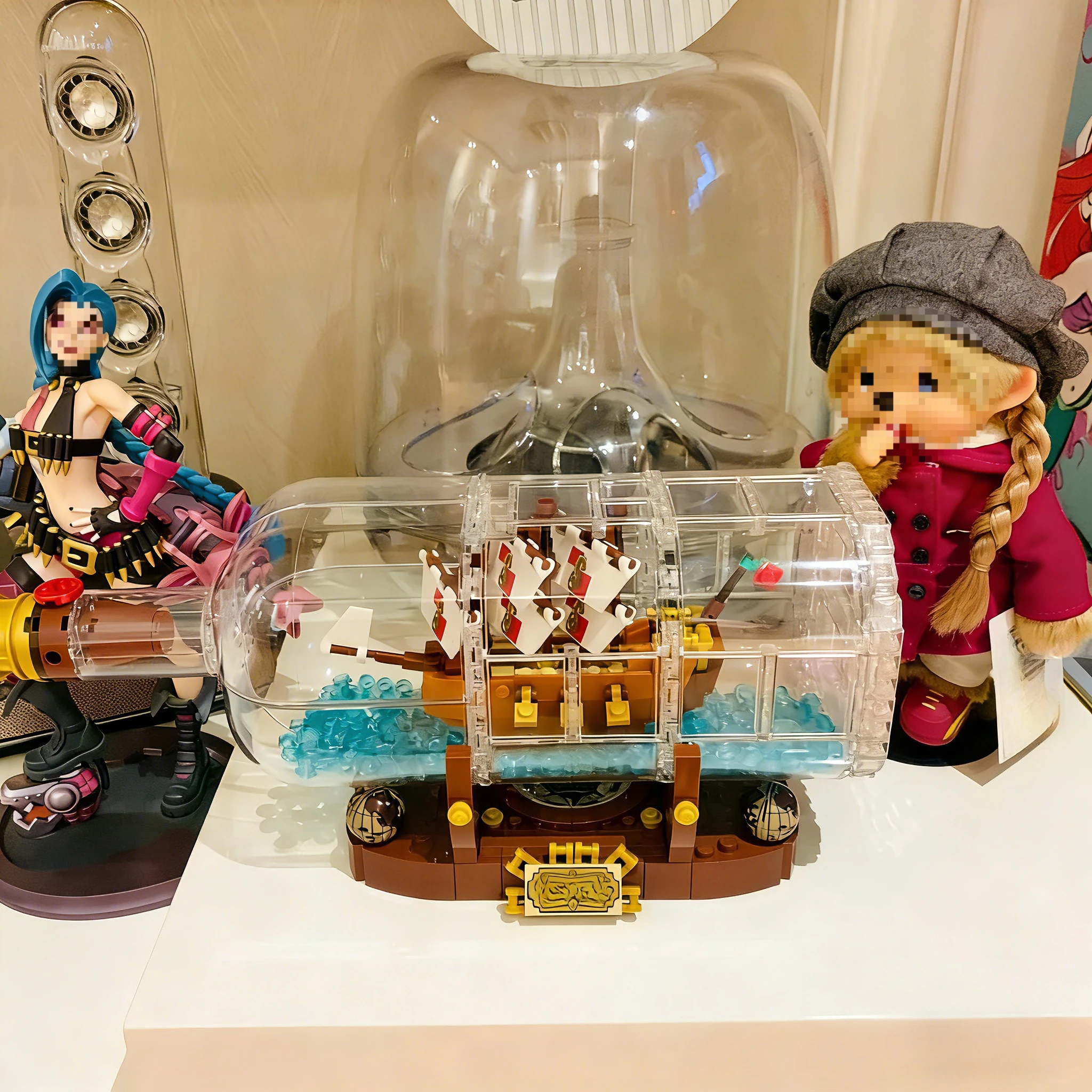 Coloque a Garrafa no Recipiente 21313 Conjuntos de Blocos de Montar Adequados para Presentes de Aniversário Compatíveis com Partículas Lego, 962 peças.