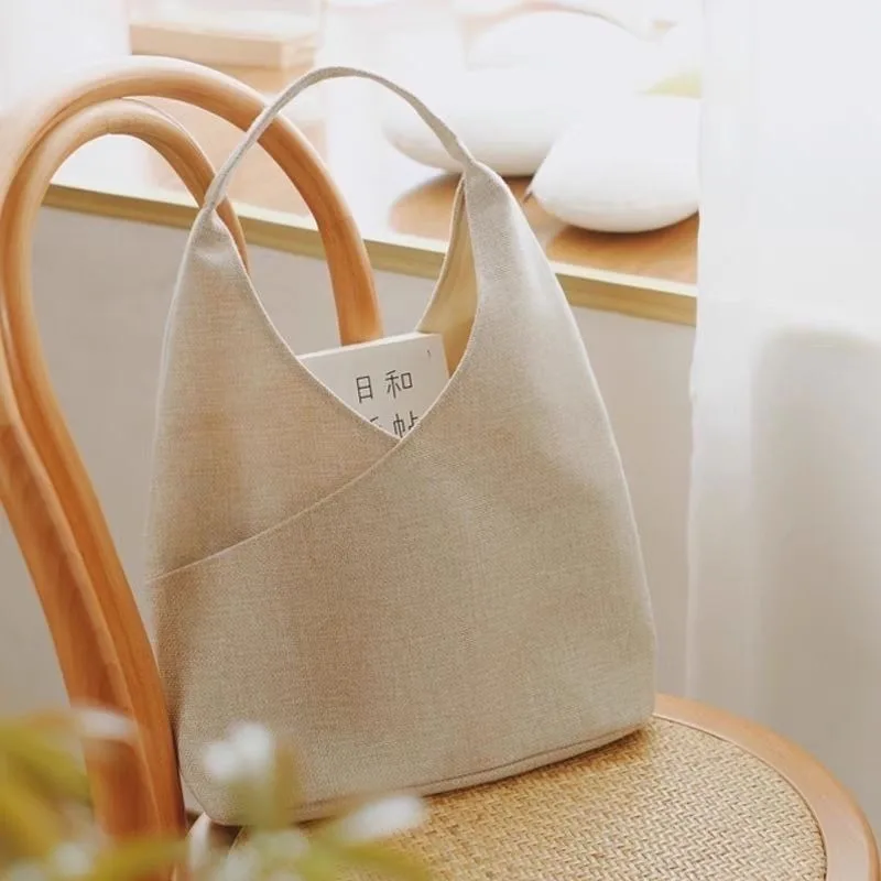

Cotton and linen canvas package female High quality minority One shoulder Toth fallow handwork all-match bags for women