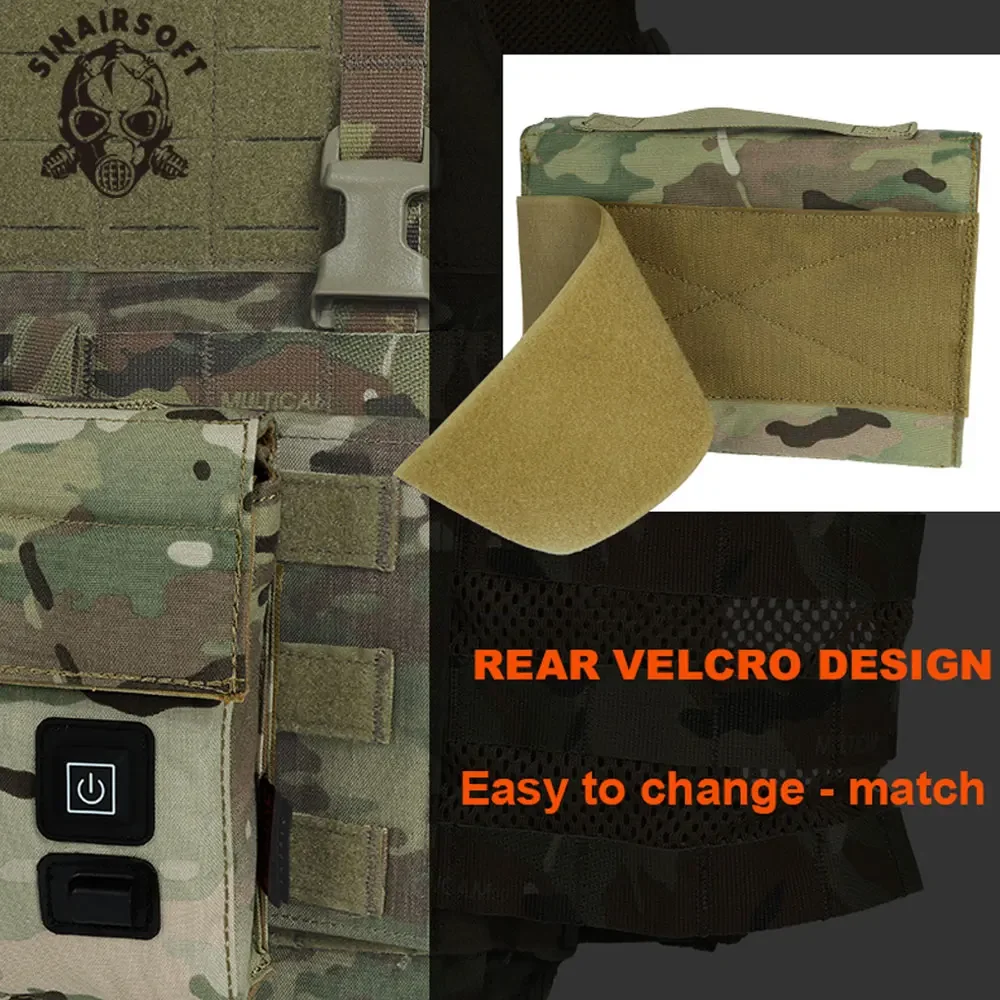 SINAIRSOFT Tactical Magazine Warmer Pouch Multifunctional IPSC Outdoor Hunting USB Power Bag Adjustable M4 9mm Airsoft Gear image 6
