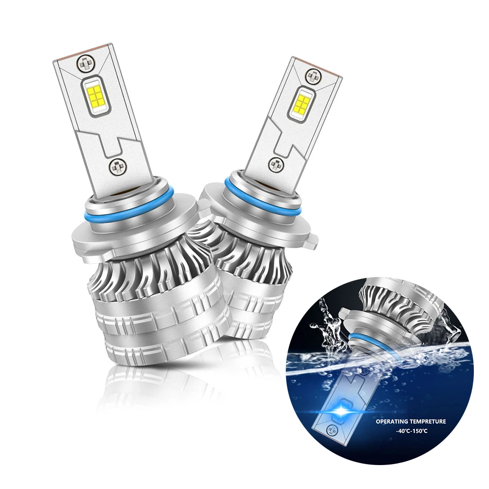 2 Stuks H7 Auto Led Lamp H1 H4 9005 9006 H11 Koplamp Lamp Voor Auto 32000LM 120W 6000K Wit Csp Led 12-24V Auto Koplamp Led Kit