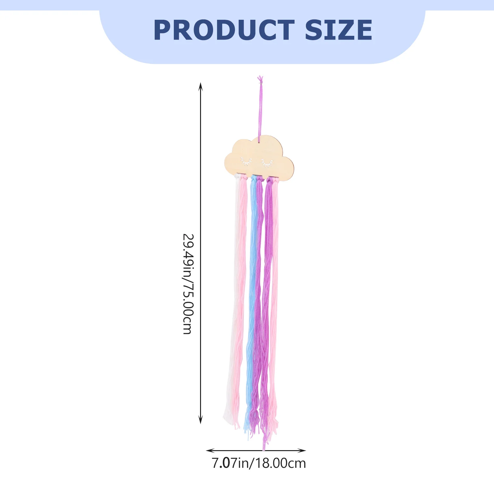 2 قطعة مشبك شعر على شكل سحابة منظم تخزين ديكور للتعليق على الحائط لحامل القوس المزخرف شماعة مشبك الشعر