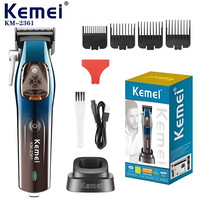 Kemei 2361 Professional Hair Clipper Men Barber Hair Trimmer Beard Rechargeable Haircut Machine 10000 RPM Trimer For Men