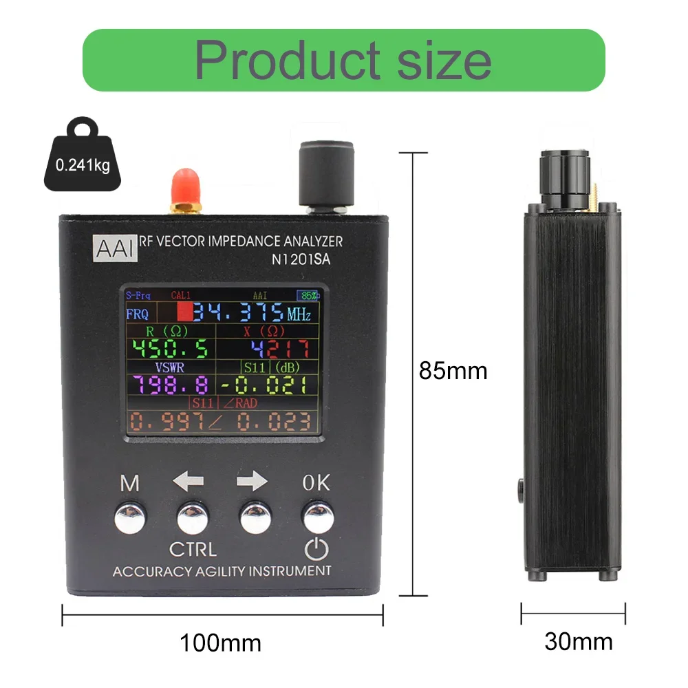 Analizator antenowy AAI N1201SA N1201SA + 34.375MHz-2.7GHz UV RF impedancja wektor migacz widma miernik impedancji/narzędzia SWR