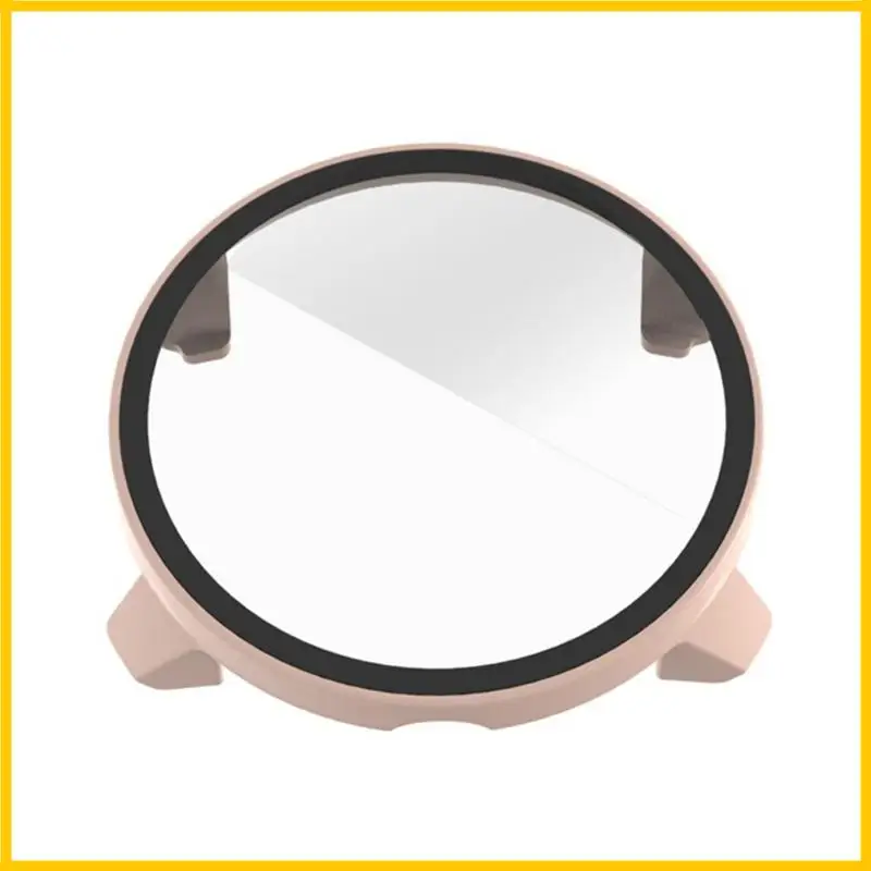 واقي شاشة بغطاء صلب من البولي كربونات مضاد للخدش مع زجاج مقسى مدمج لأجهزة تتبع اللياقة البدنية، جهاز يمكن ارتداؤه خفيف الوزن