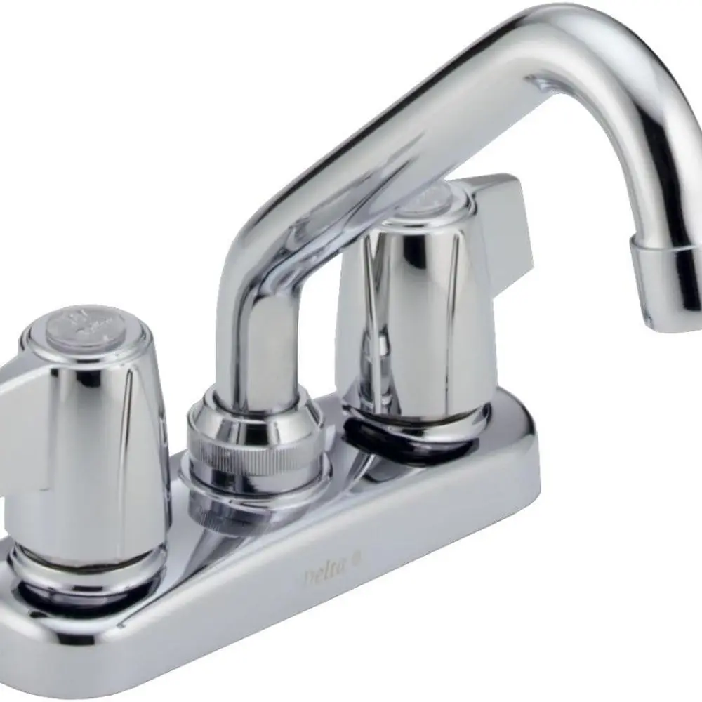 

Chrome Finish Faucet 2133LF, 6.84 x 6.38 x 6.84, Sleek Design