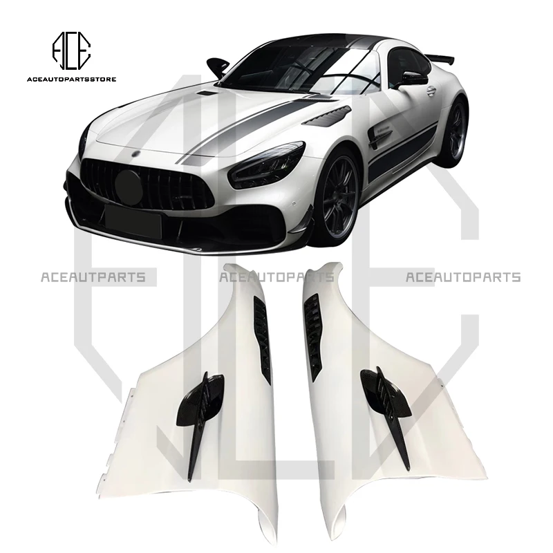 

Half Carbon Fiber PRO Style Wide Front Side Fenders For Mercedes ANG GTC GT GTR