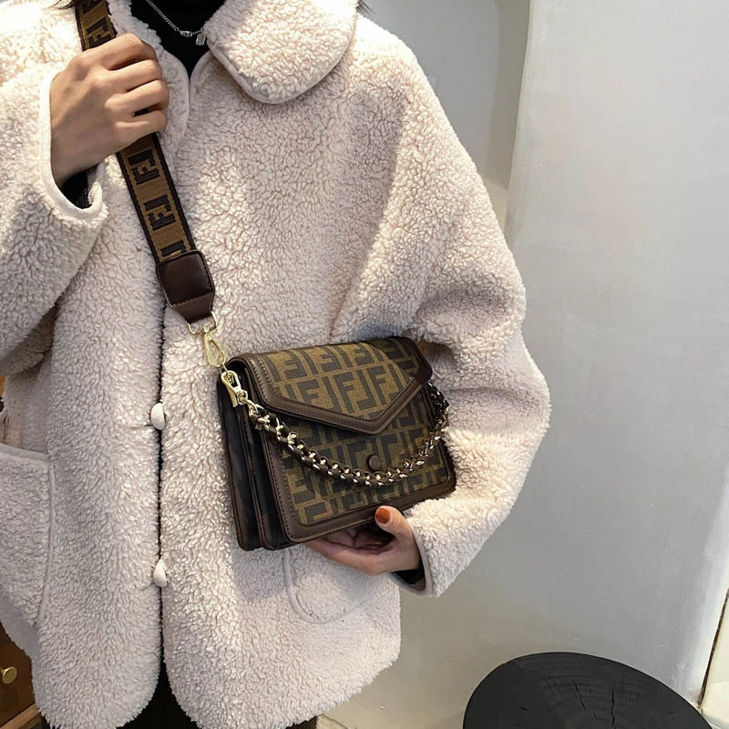 

Роскошная брендовая женская сумка через плечо, кожаная сумка-мессенджер, элегантная классическая женская сумка для повседневной носки