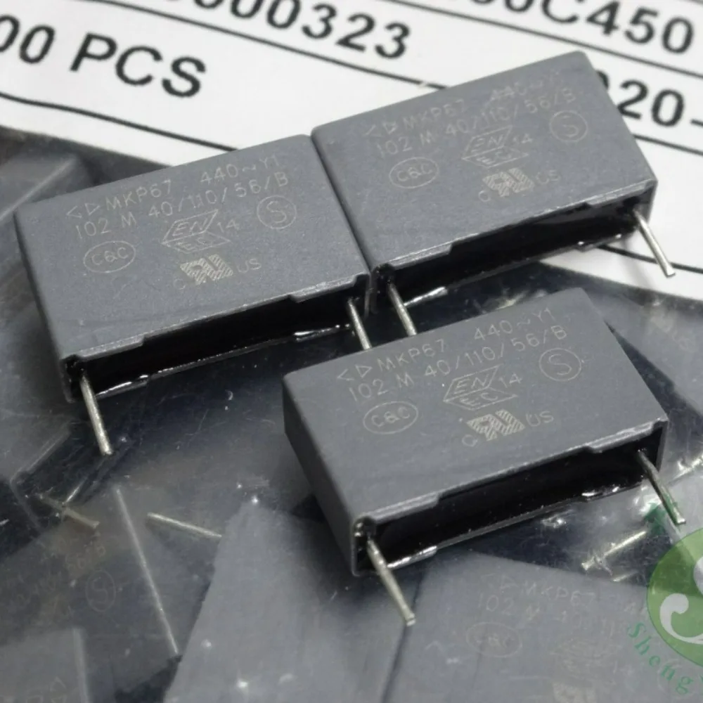 10pcs/lot Fara MKP67 0.001uf 440VAC 1nF 1000pF 1n0 102 Y1 Brand New 15mm Film Capacitor C47S1102M60C450