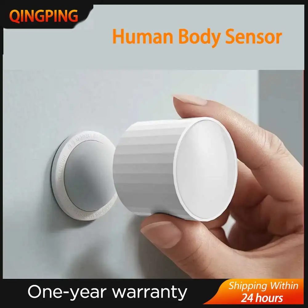 2024 Qingping Human Body Sensor Pet Smart Body Movement Motion & light Sensor Magnetic split base for Xiaomi Mijia Mihome App