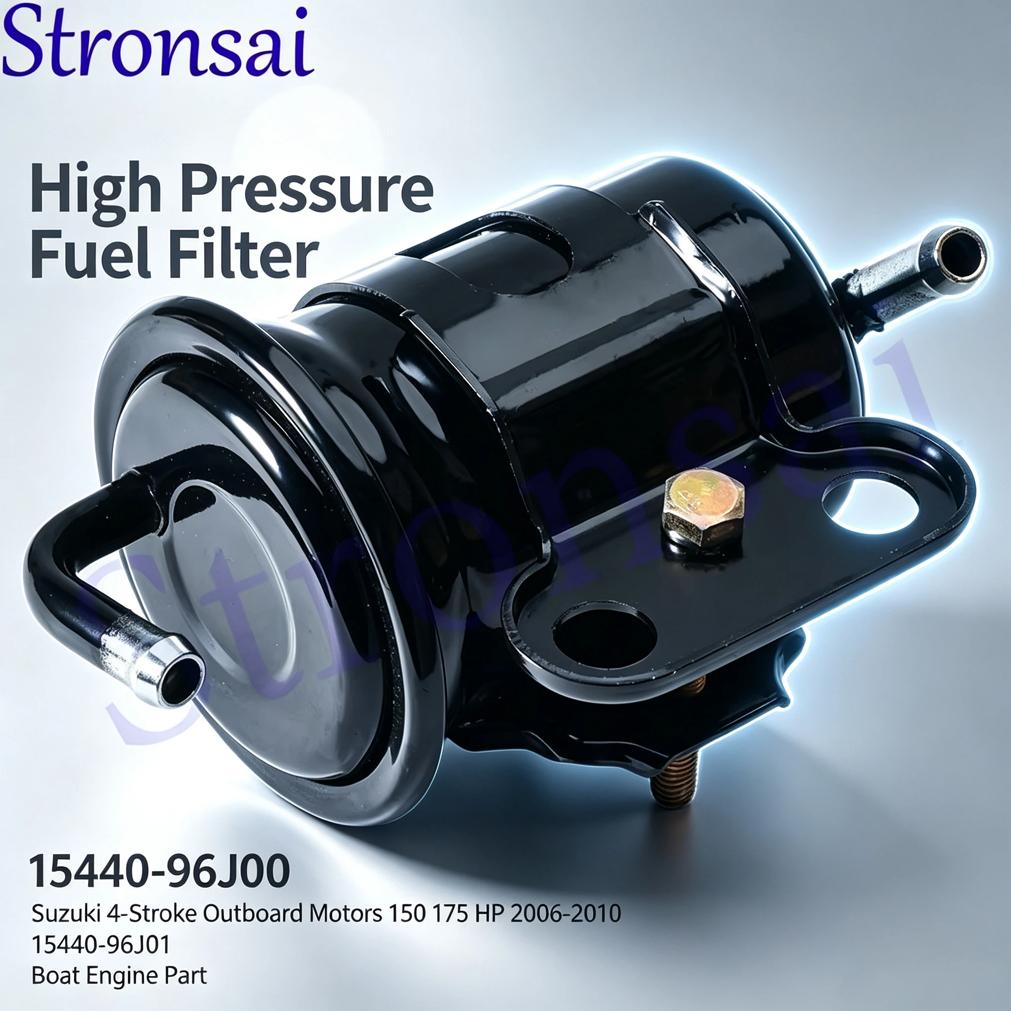 High Pressure Fuel Filter 15440-96J00 For Suzuki Outboard 4-Stroke 150 175HP 2006-2010 15440-96J01 Replacement