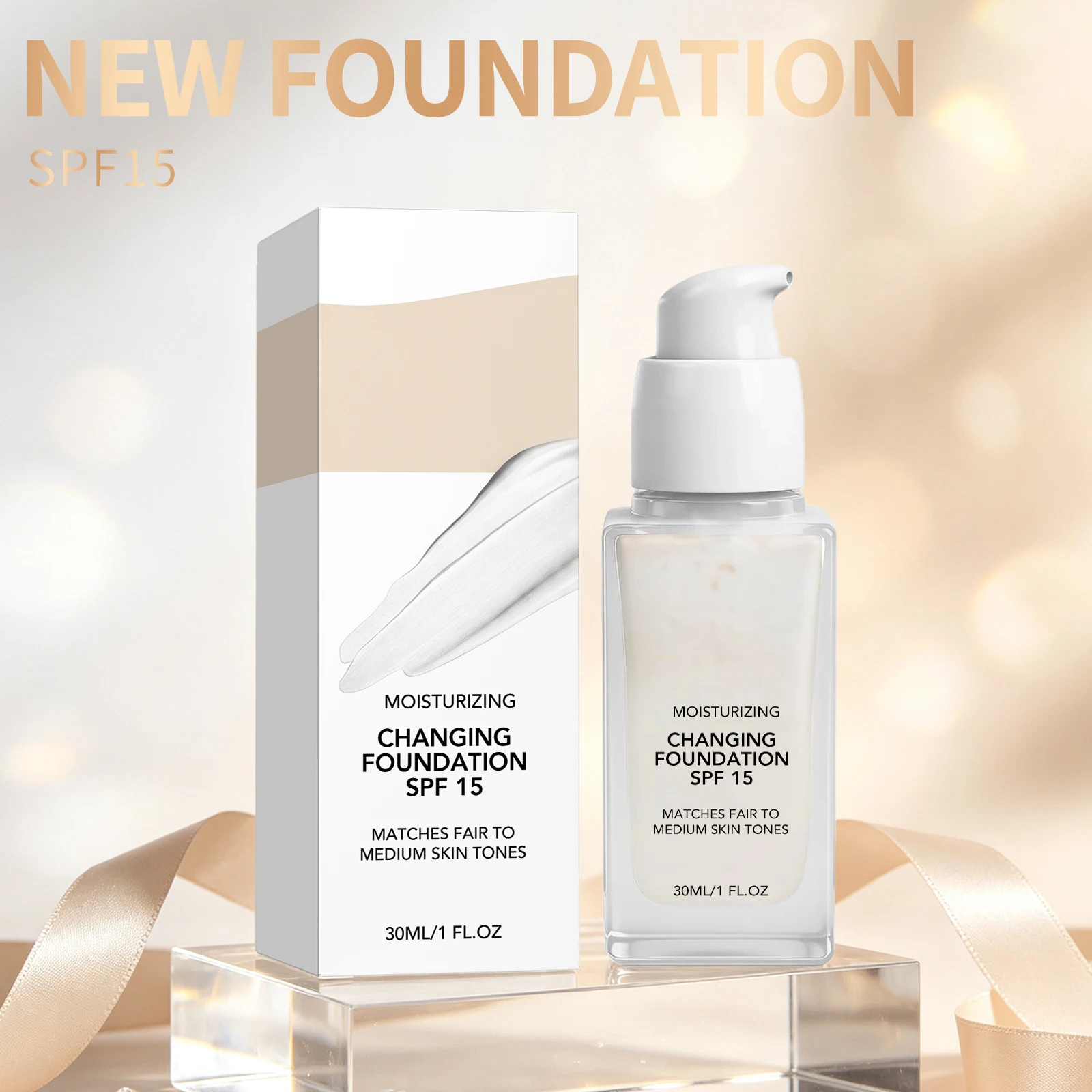 Foundation For Makeup Long Lasting Moisturizing Nourish Oil-Control Full Coverage Glow Enhancer Color Changing Liquid Foundation