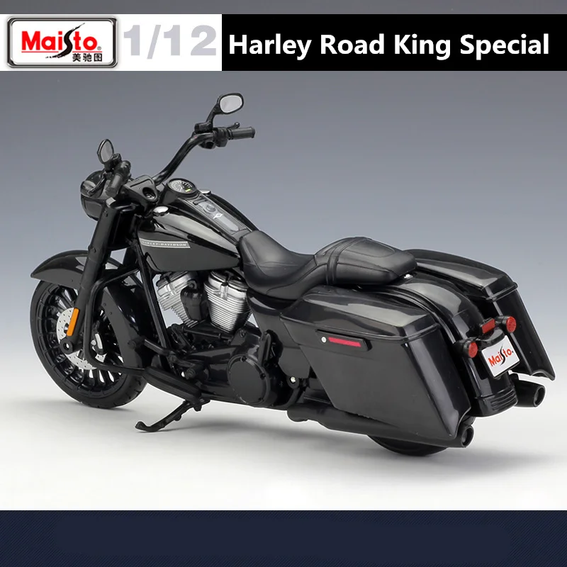 Maisto 1:12 Harley Road King Special Alloy Sports Motorcycle Model Simulation Metal Street Racing Motorcycle Model Kids Toy Gift