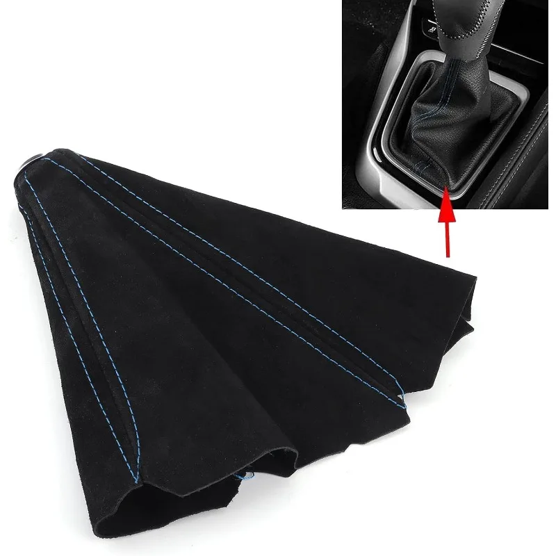 15mm Universal Suede or Leather Gear Shift Dust Cover, Manual Automatic Gear Shift Boot Dust Cover, Waterproof Car Accessory 1pc