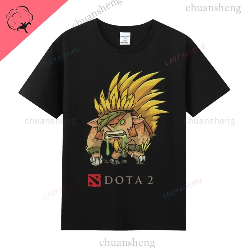 Dota2 تي شيرت لعبة بطل تي شيرت مطبوع علوي الظل فيند Pudge Axe Slardar سفين الشبح الملك سنت فينيكس ملابس للجنسين
