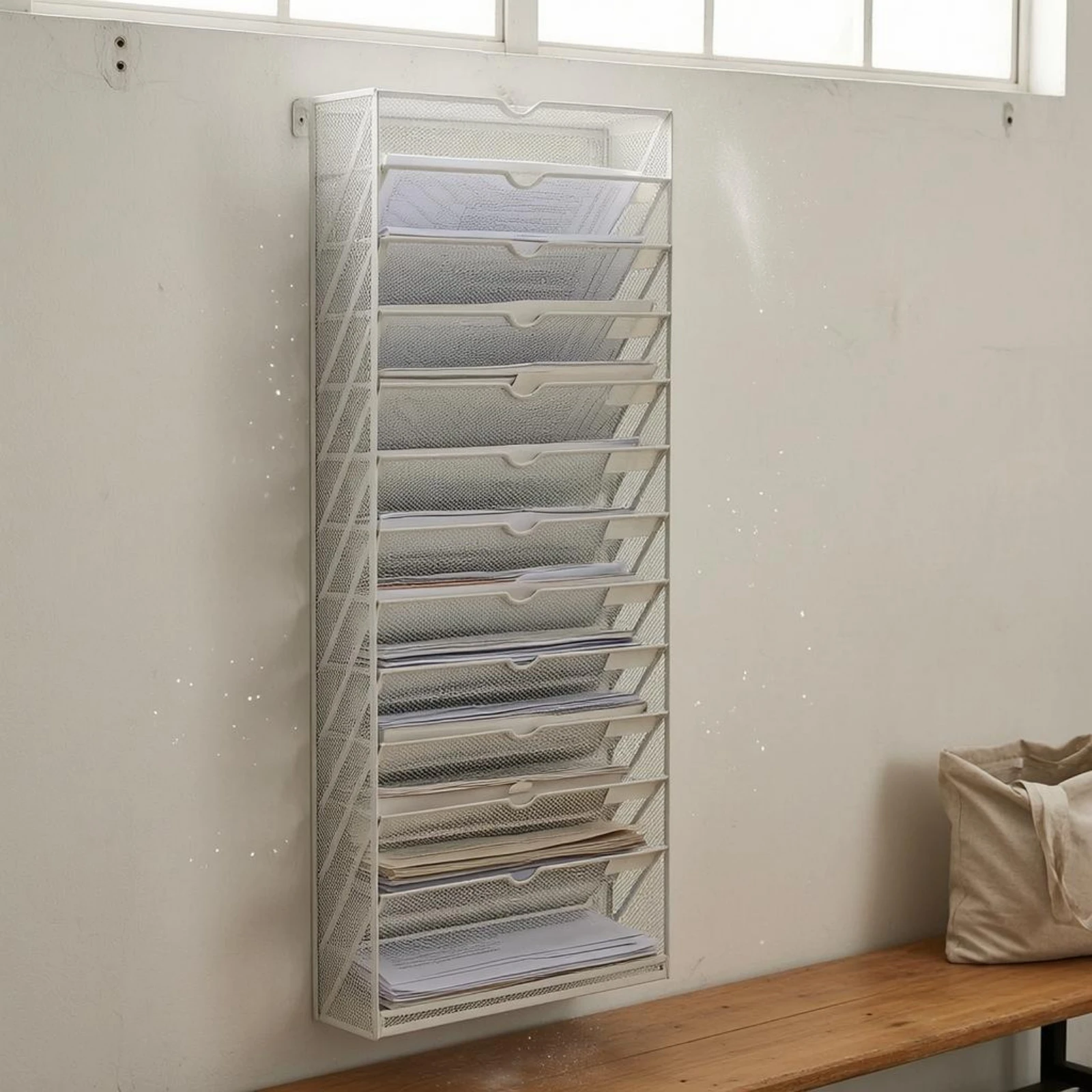 13-tier-file-rack-painted-finish-metal-mesh-file-organizer-vertical-tray-organizer-slim-frame-office-storage-airflow-design