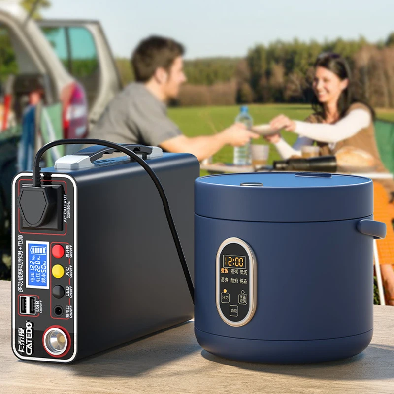 Outdoor Camping Portable 220V300W Power Bank 45Ah 90Ah LED Display Home Emergency Camping Power System Charging Generator Backup