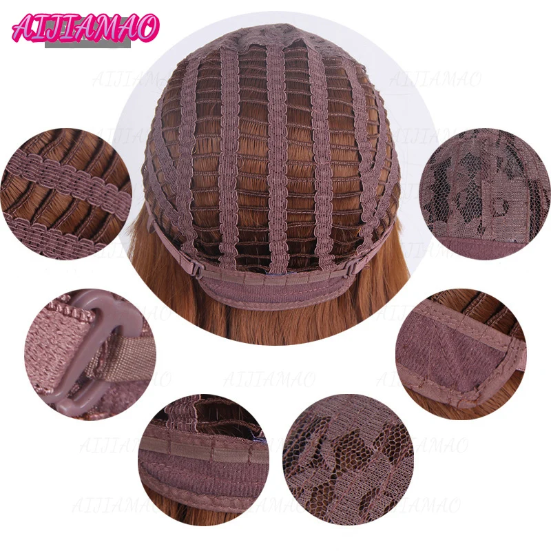 Parrucca Cosplay di alta qualità Mari Makinami Illustrious 80cm parrucca lunga marrone rossa Cosplay Anime Cosplay parrucche sintetiche resistenti al calore