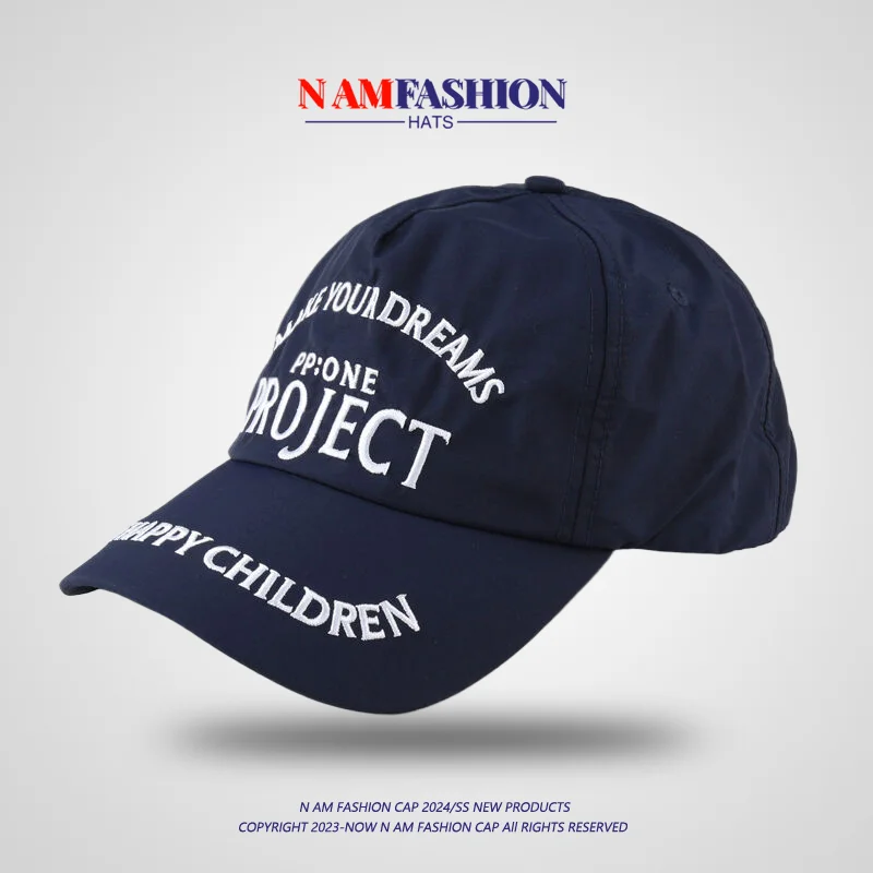 Niche Letters Street Fashion Peaked Cap Female Korean Summer Quick-Drying Thin Soft Top Sun-Proof Baseball Cap Male