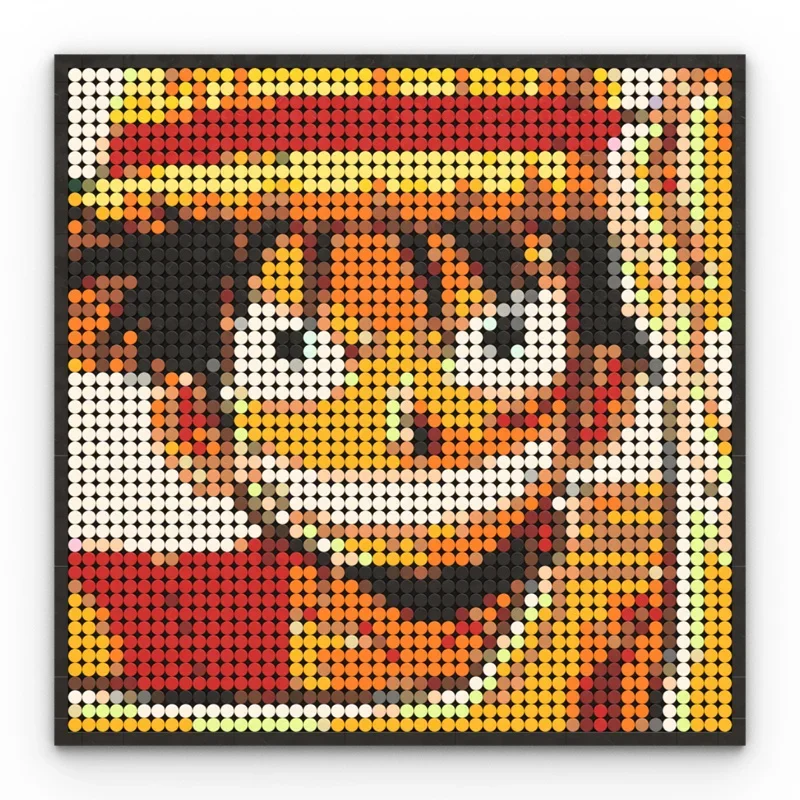 One Piece Luffy Chopper Mihawk Ace Sabo Zoro Blocks Brick Pixel Art Decoration DIY Toys Kids Christmas Birthday Gift